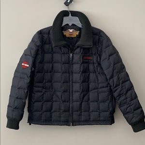 Harley Davidson Black Down Puffer Jacket-EUC